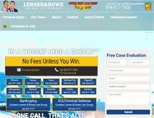 Tablet Screenshot of lernerandrowe.com
